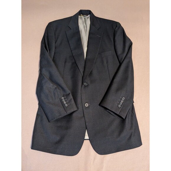 Paul Stuart III Grey Wool Suit Set Jacket Pants Sz 44-38 REGULAR Made in Canada - Picture 2 of 16